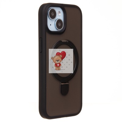 Чехол-накладка для Apple iPhone 15 (черный) SM088 SafeMag