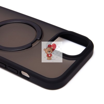 Чехол-накладка для Apple iPhone 15 (черный) SM088 SafeMag