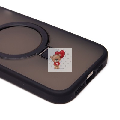 Чехол-накладка для Apple iPhone 15 (черный) SM088 SafeMag