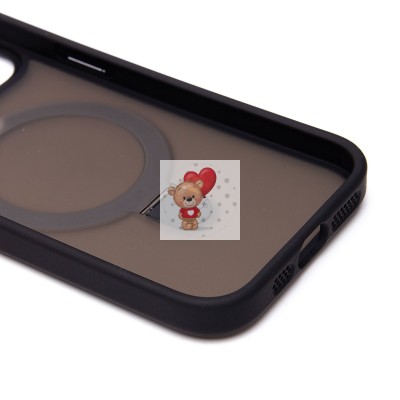 Чехол-накладка для Apple iPhone 15 (черный) SM088 SafeMag