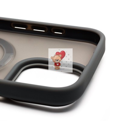 Чехол-накладка для Apple iPhone 16 Pro Max (серый) - SM088 SafeMag