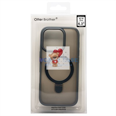 Чехол-накладка для Apple iPhone 16 Pro (серый) - SM088 SafeMag