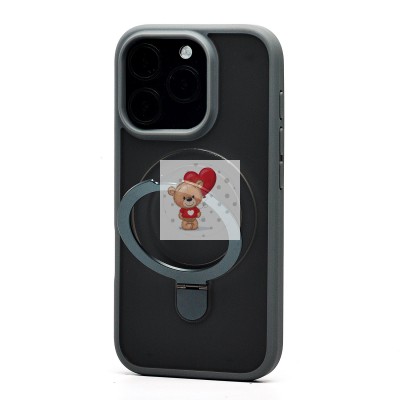 Чехол-накладка для Apple iPhone 16 Pro (серый) - SM088 SafeMag