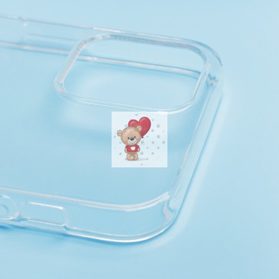 Чехол-накладка для Apple iPhone 12 Pro Max (прозрачный) Activ ASC-101 Puffy 0.9мм