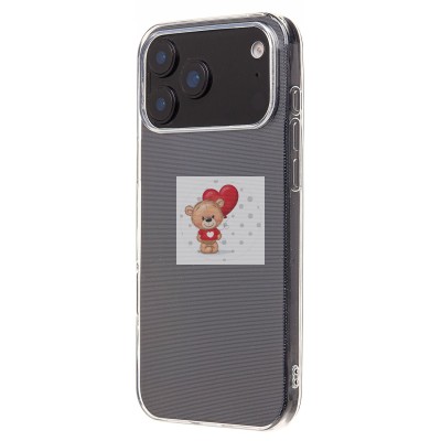 Чехол-накладка для Apple iPhone 17 Pro Max (прозрачный) Activ ASC-101 Puffy 0.9мм