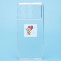 Чехол-накладка для Xiaomi Poco X6 Pro 5G (прозрачный) Activ ASC-101 Puffy 0.9мм