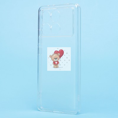 Чехол-накладка для Xiaomi Poco X6 Pro 5G (прозрачный) Activ ASC-101 Puffy 0.9мм