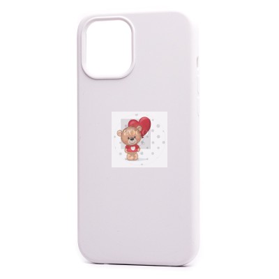 Чехол-накладка для Apple iPhone 12 Pro Max (белый) [ORG] Soft Touch