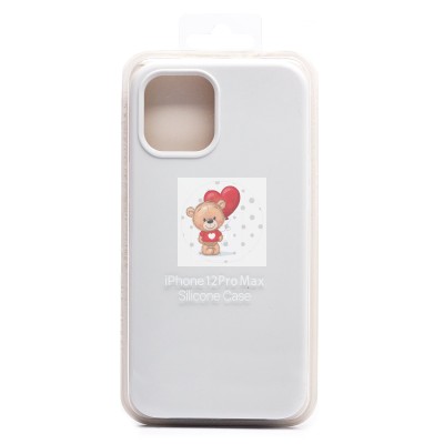 Чехол-накладка для Apple iPhone 12 Pro Max (белый) [ORG] Soft Touch