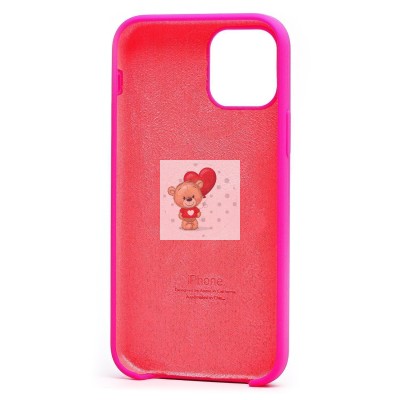 Чехол-накладка для iPhone 12 Pro (темно- розовый) [ORG] Soft Touch