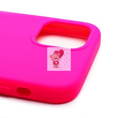 Чехол-накладка для iPhone 12 Pro (темно- розовый) [ORG] Soft Touch