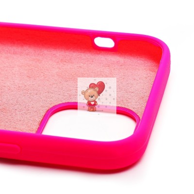 Чехол-накладка для iPhone 12 Pro (темно- розовый) [ORG] Soft Touch