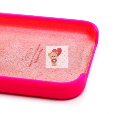 Чехол-накладка для iPhone 12 Pro (темно- розовый) [ORG] Soft Touch