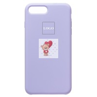 Чехол-накладка для iPhone 8 Plus (пастельно-фиолетовый) [ORG] Soft Touch