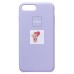 Чехол-накладка для iPhone 8 Plus (пастельно-фиолетовый) [ORG] Soft Touch