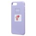 Чехол-накладка для iPhone 8 Plus (пастельно-фиолетовый) [ORG] Soft Touch