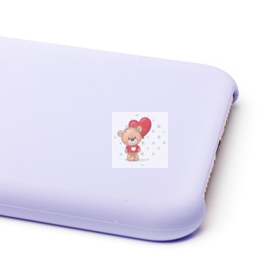 Чехол-накладка для iPhone 8 Plus (пастельно-фиолетовый) [ORG] Soft Touch