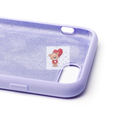 Чехол-накладка для iPhone 8 Plus (пастельно-фиолетовый) [ORG] Soft Touch