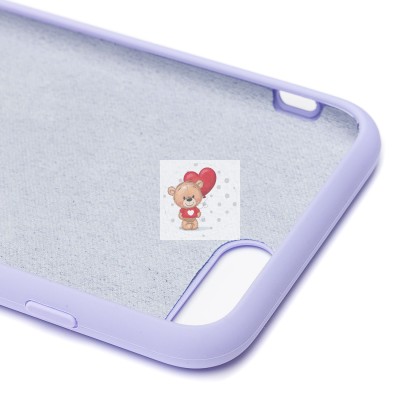 Чехол-накладка для iPhone 8 Plus (пастельно-фиолетовый) [ORG] Soft Touch