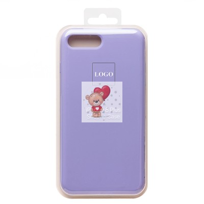 Чехол-накладка для iPhone 8 Plus (пастельно-фиолетовый) [ORG] Soft Touch