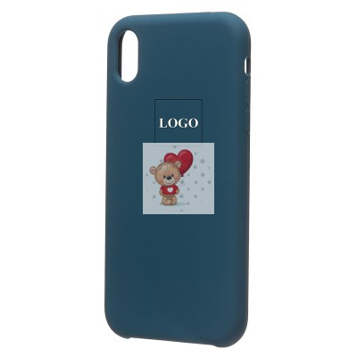 Чехол-накладка для Apple iPhone XR (темно- голубой) [ORG] Soft Touch