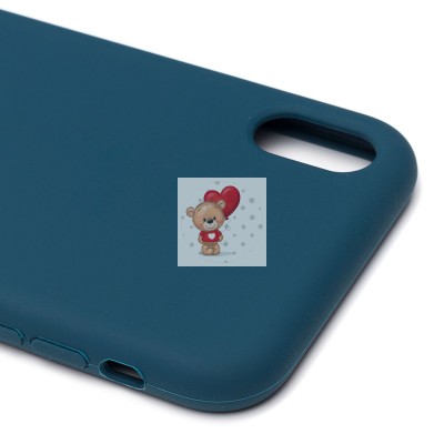 Чехол-накладка для Apple iPhone XR (темно- голубой) [ORG] Soft Touch