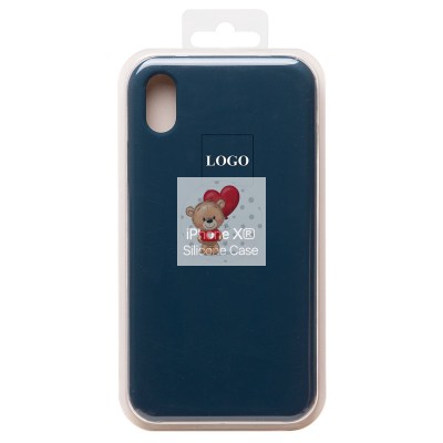 Чехол-накладка для Apple iPhone XR (темно- голубой) [ORG] Soft Touch