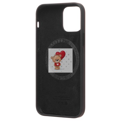 Чехол-накладка для Apple iPhone 12 Pro Max (чёрный) ORG Silicone Case SafeMag с анимацией Чехол-накладка для Apple iPhone 12 Pro Max (чёрный) ORG Silicone Case SafeMag с анимацией