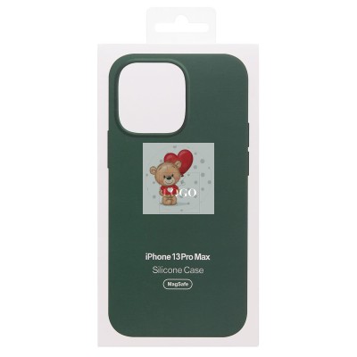 Чехол-накладка для Apple iPhone 13 Pro Max (клевер) ORG Silicone Case SafeMag с анимацией