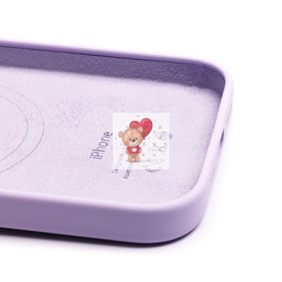 Чехол-накладка для Apple iPhone 14 Pro (лиловый) ORG Silicone Case SafeMag с анимацией Чехол-накладка для Apple iPhone 14 Pro (лиловый) ORG Silicone Case SafeMag с анимацией