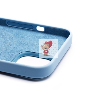 Чехол-накладка для Apple iPhone 14 (небесно-голубой) ORG Silicone Case SafeMag с анимацией Чехол-накладка для Apple iPhone 14 (небесно-голубой) ORG Silicone Case SafeMag с анимацией