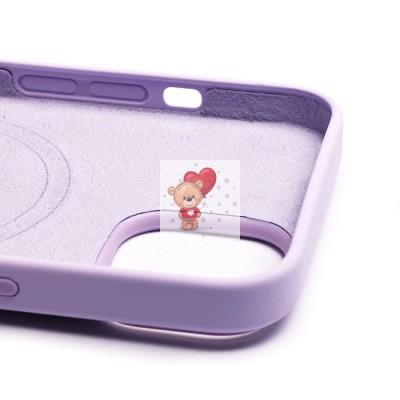 Чехол-накладка для Apple iPhone 14 (лиловый) ORG Silicone Case SafeMag с анимацией Чехол-накладка для Apple iPhone 14 (лиловый) ORG Silicone Case SafeMag с анимацией