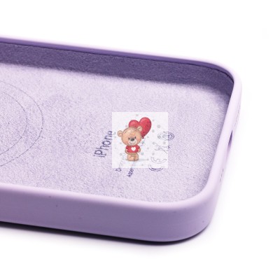Чехол-накладка для Apple iPhone 14 (лиловый) ORG Silicone Case SafeMag с анимацией Чехол-накладка для Apple iPhone 14 (лиловый) ORG Silicone Case SafeMag с анимацией