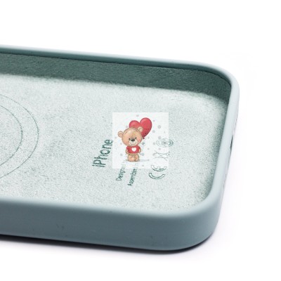 Чехол-накладка для Apple iPhone 14 (нежный кактус) ORG Silicone Case SafeMag с анимацией