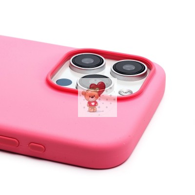 Чехол-накладка для Apple iPhone 15 Pro Max (розовый) ORG Silicone Case SafeMag с анимацией