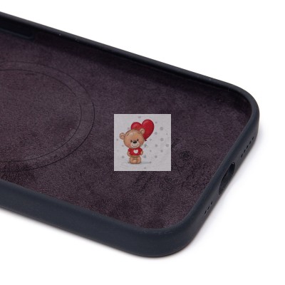 Чехол-накладка для Apple iPhone 15 (черный) ORG Silicone Case SafeMag с анимацией Чехол-накладка для Apple iPhone 15 (черный) ORG Silicone Case SafeMag с анимацией