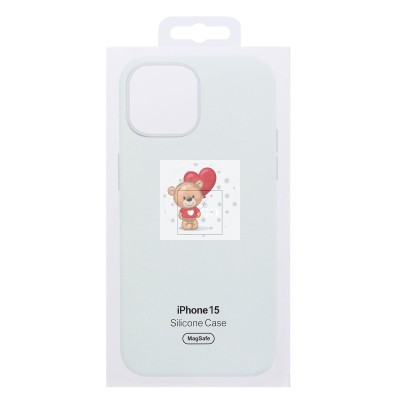 Чехол-накладка для Apple iPhone 15 (нежно- мятный) ORG Silicone Case SafeMag с анимацией Чехол-накладка для Apple iPhone 15 (нежно- мятный) ORG Silicone Case SafeMag с анимацией