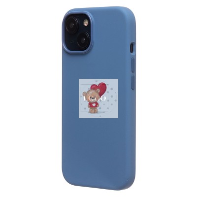 Чехол-накладка для Apple iPhone 15 (морозно-голубой) ORG Silicone Case SafeMag с анимацией Чехол-накладка для Apple iPhone 15 (морозно-голубой) ORG Silicone Case SafeMag с анимацией