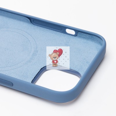 Чехол-накладка для Apple iPhone 15 (морозно-голубой) ORG Silicone Case SafeMag с анимацией Чехол-накладка для Apple iPhone 15 (морозно-голубой) ORG Silicone Case SafeMag с анимацией