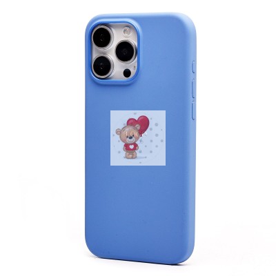 Чехол-накладка для Apple iPhone 16 Pro Max (фиолетово-голубой) ORG Silicone Case SafeMag с анимацией