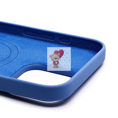 Чехол-накладка для Apple iPhone 16 Pro Max (фиолетово-голубой) ORG Silicone Case SafeMag с анимацией