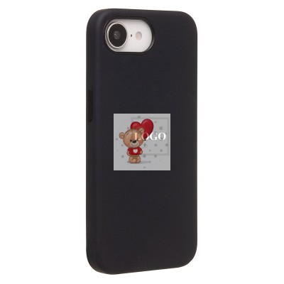 Чехол-накладка для Apple iPhone 16e (черный) ORG Silicone Case SafeMag с анимацией