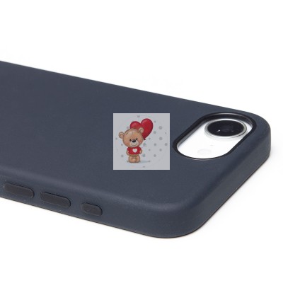 Чехол-накладка для Apple iPhone 16e (черный) ORG Silicone Case SafeMag с анимацией