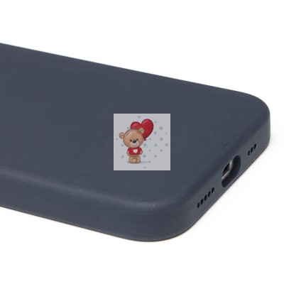 Чехол-накладка для Apple iPhone 16e (черный) ORG Silicone Case SafeMag с анимацией