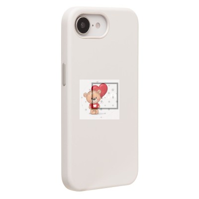 Чехол-накладка для Apple iPhone 16e (белый) ORG Silicone Case SafeMag с анимацией