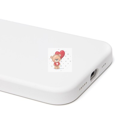 Чехол-накладка для Apple iPhone 16e (белый) ORG Silicone Case SafeMag с анимацией