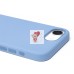 Чехол-накладка для Apple iPhone 16e (морозно-голубой) ORG Silicone Case SafeMag с анимацией