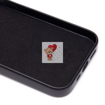 Чехол-накладка для Apple iPhone 13 Pro (черный) ORG SM002 экокожа SafeMag