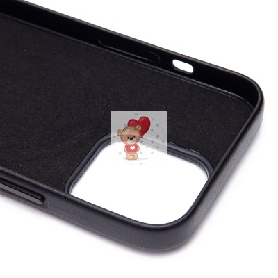Чехол-накладка для Apple iPhone 13 Pro (черный) ORG SM002 экокожа SafeMag