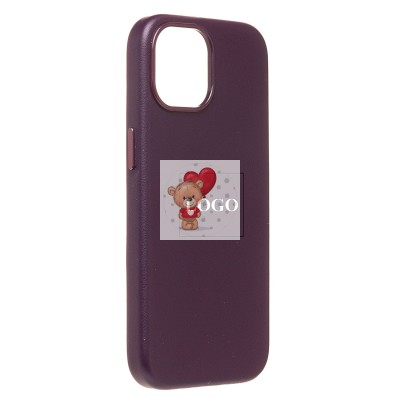 Чехол-накладка для Apple iPhone 15 (шелковица) ORG SM002 экокожа SafeMag